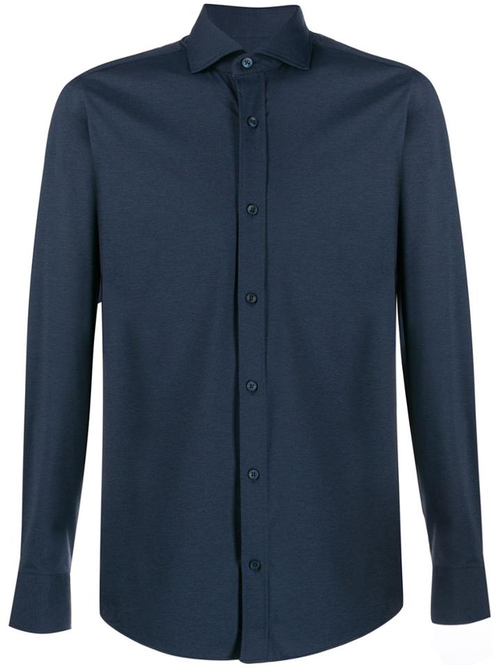 Z Zegna Formal Long Sleeve Shirt - Blue