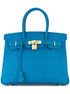 Hermès Vintage Birkin 30 Epson Tote - Blue
