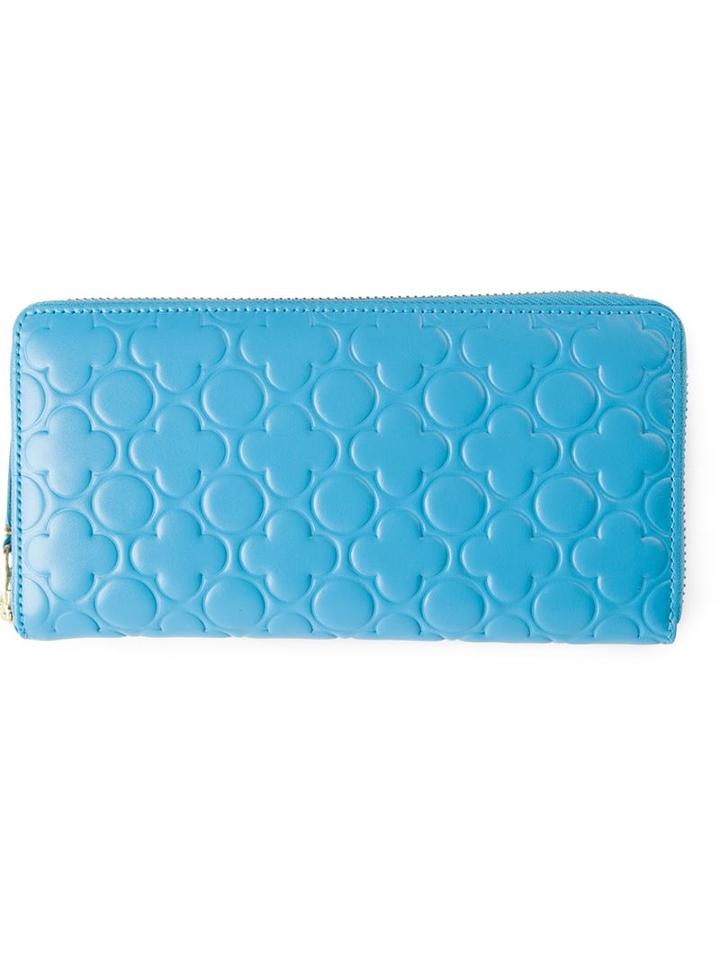 Comme Des Garcons Wallet Embossed Continental Wallet
