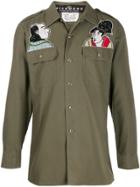 John Richmond Patch Detail Shirt Jacket - Green