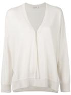 Brunello Cucinelli V-neck Jumper, Women's, Size: Large, Nude/neutrals, Brass/cashmere