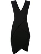 Bianca Spender Sleeveless Cocoon Dress, Women's, Size: 12, Black, Polyester/acetate