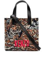 Kenzo Jungle Flying Tiger Jacquard Tote Bag - Black