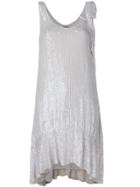 P.a.r.o.s.h. Sequin Sleeveless Dress - White