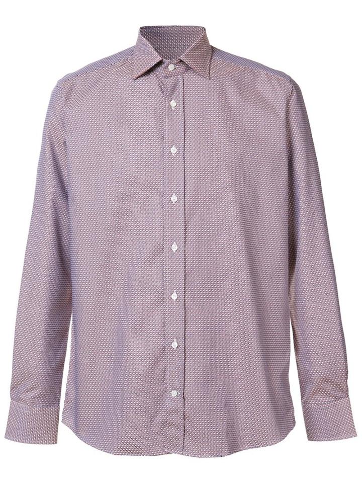 Etro Geometric Pattern Shirt, Men's, Size: 41, Yellow/orange, Cotton