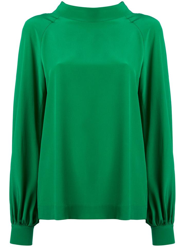 Dorothee Schumacher - Tie Back Blouse - Women - Silk - 3, Green, Silk