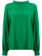 Dorothee Schumacher - Tie Back Blouse - Women - Silk - 3, Green, Silk