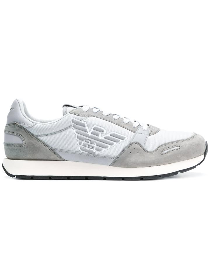 Emporio Armani Classic Logo Sneakers - Grey
