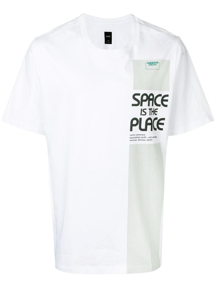 Oamc Space Is The Place T-shirt - White