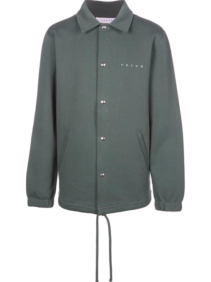 Futur 'steady' Shirt Jacket, Men's, Size: Large, Green, Cotton