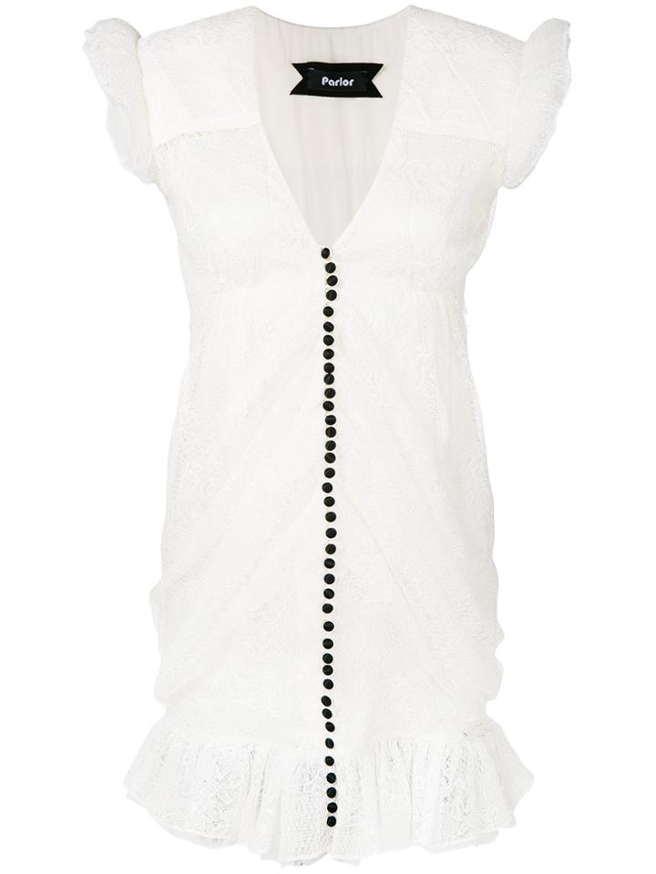 Parlor Lace Dress - White