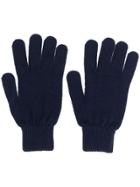Paul Smith Knitted Fitted Gloves - Blue