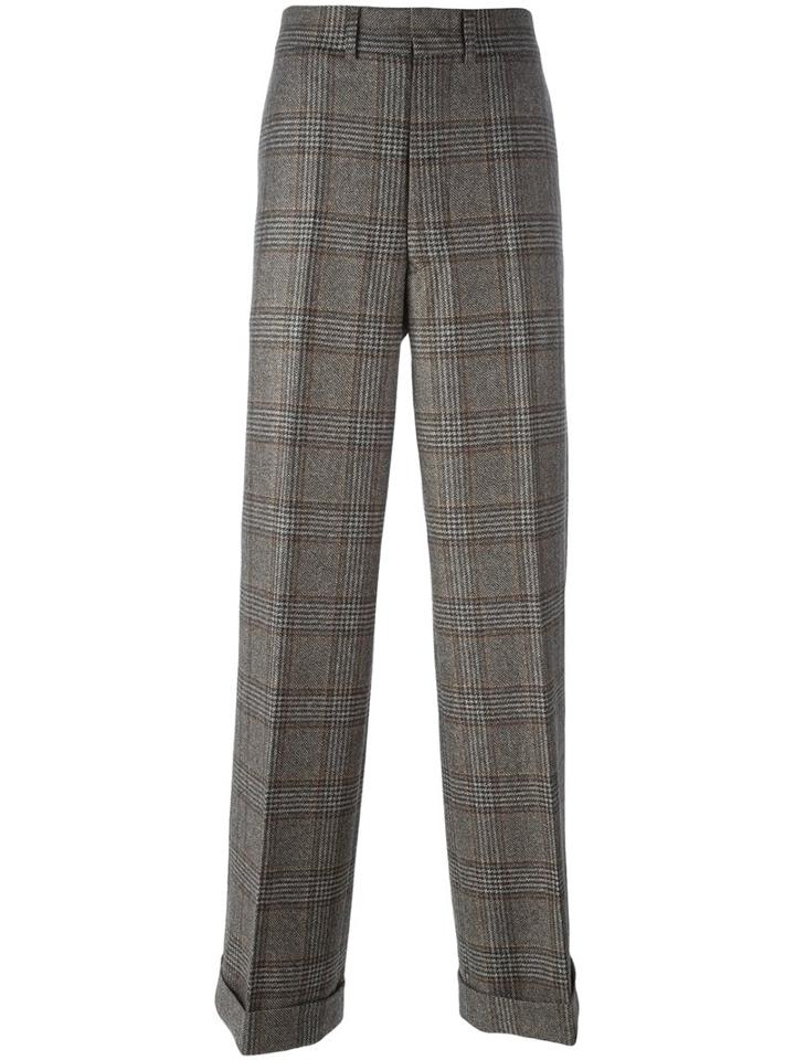 Junya Watanabe Comme Des Garçons Man Plaid Loose Fit Trousers