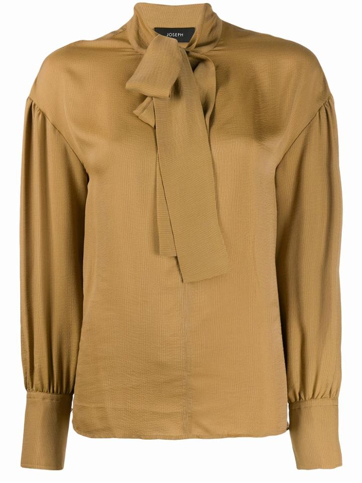 Joseph Pussy Bow Blouse - Neutrals