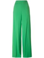 Msgm Straight Trousers, Women's, Size: 38, Green, Polyester/acetate/viscose