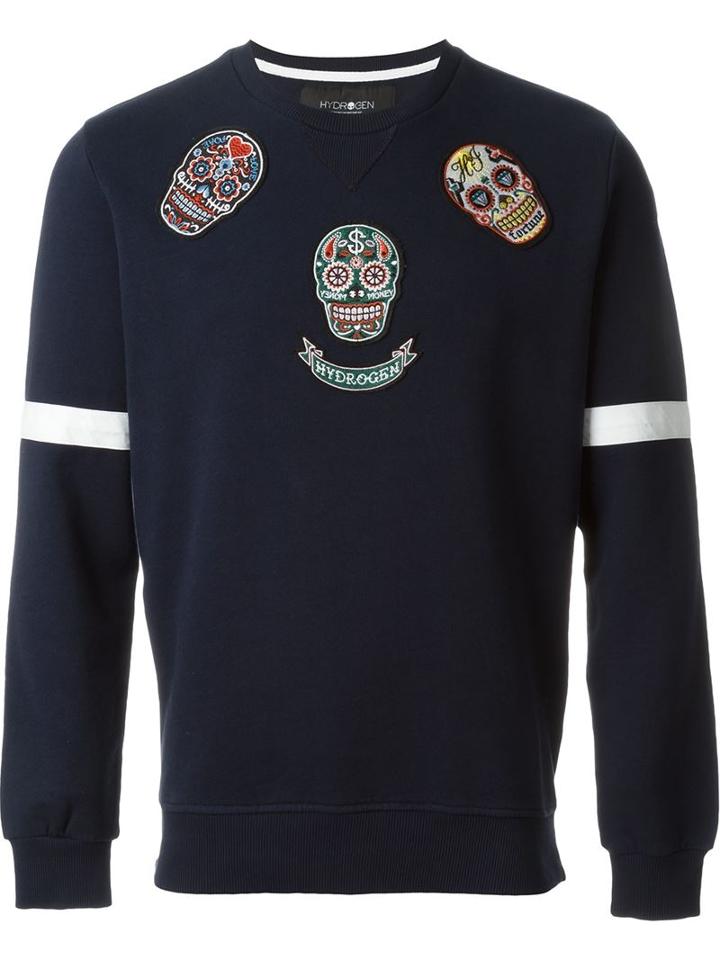 Hydrogen Mexican Skull Patch Sweatshirt