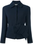 L'autre Chose Belted Jacket, Women's, Size: 44, Blue, Viscose/virgin Wool