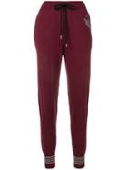Markus Lupfer Knit Intarsia Planet Track Pants - Red