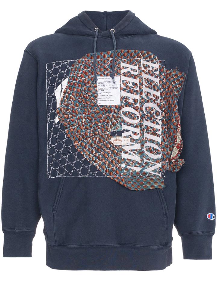 Election Reform Logo Hooded Sweatshirt - Blue