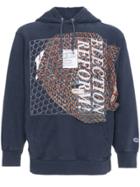Election Reform Logo Hooded Sweatshirt - Blue