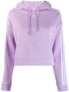 Adidas Cropped Hoodie - Purple