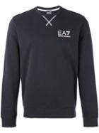 Ea7 Emporio Armani - Logo Print Sweatshirt - Men - Cotton - M, Blue, Cotton