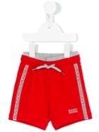 Boss Kids - Track Shorts - Kids - Cotton/spandex/elastane - 3 Yrs, Red