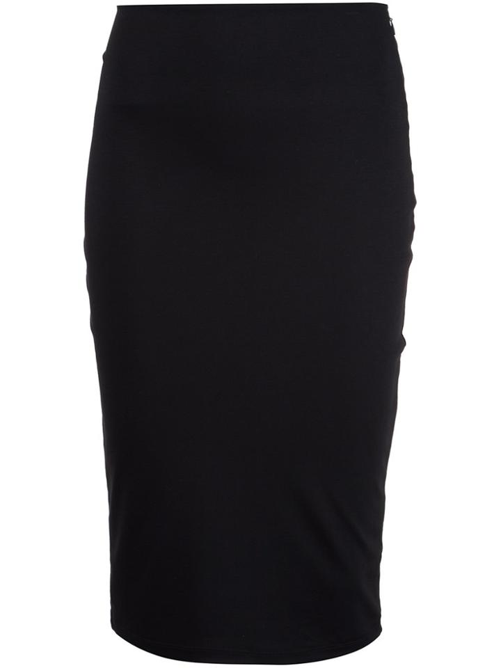 T By Alexander Wang Stretch Pencil Skirt - Black