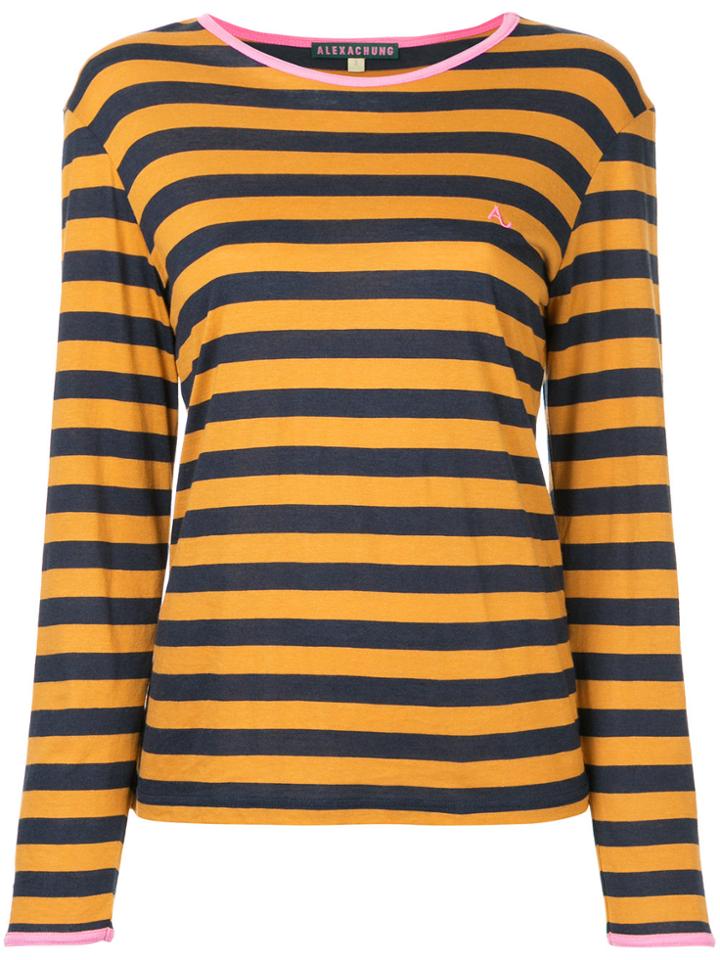 Alexa Chung Striped T-shirt - Brown