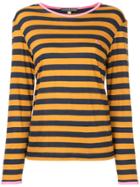 Alexa Chung Striped T-shirt - Brown