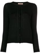 Twin-set Ruffled Buttons Cardigan - Black