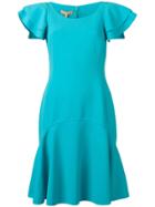 Michael Kors Collection Short Sleeved Dress - Blue