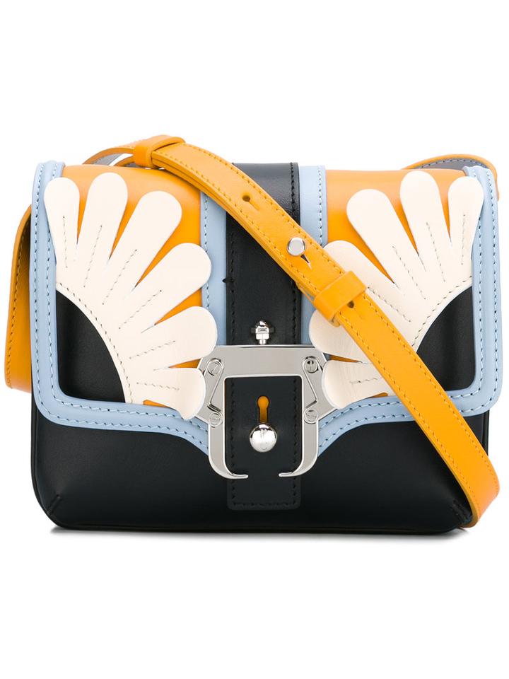 Paula Cademartori - Floral Design Shoulder Bag - Women - Leather - One Size, Women's, Pink/purple, Leather