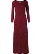 Cecilia Prado Long-length Knitted Dress, Women's, Size: G, Red, Acrylic/polyamide/viscose