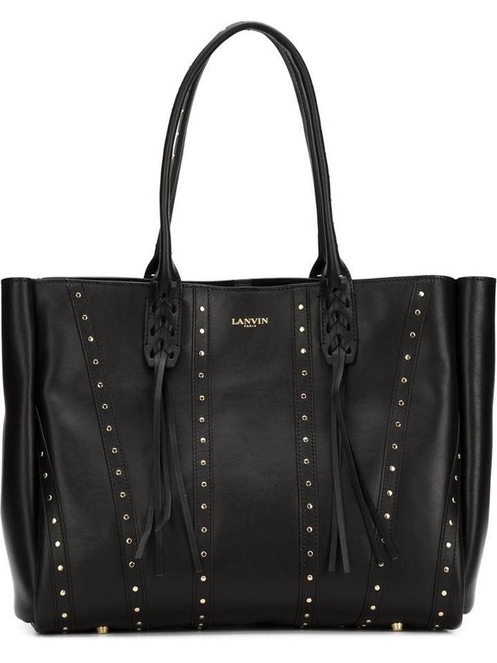 Lanvin Fringed Studded Tote