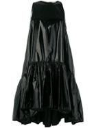 No21 Shiny Tiered Mini Dress - Black