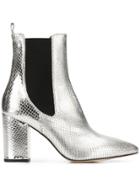 Paris Texas Pointed Ankle Boots - Silver