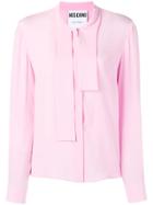 Moschino Tie Neck Blouse - Pink