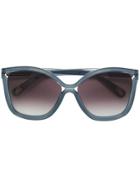 Chloé Eyewear Oversized Frame Sunglasses - Blue