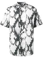 Just Cavalli Snakeskin Print Short-sleeve Shirt - Black