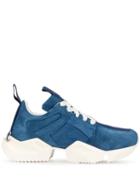 Unravel Project Cut Out Sole Sneakers - Blue