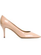 Salvatore Ferragamo Susi Pumps, Women's, Size: 9, Pink/purple, Patent Leather/leather