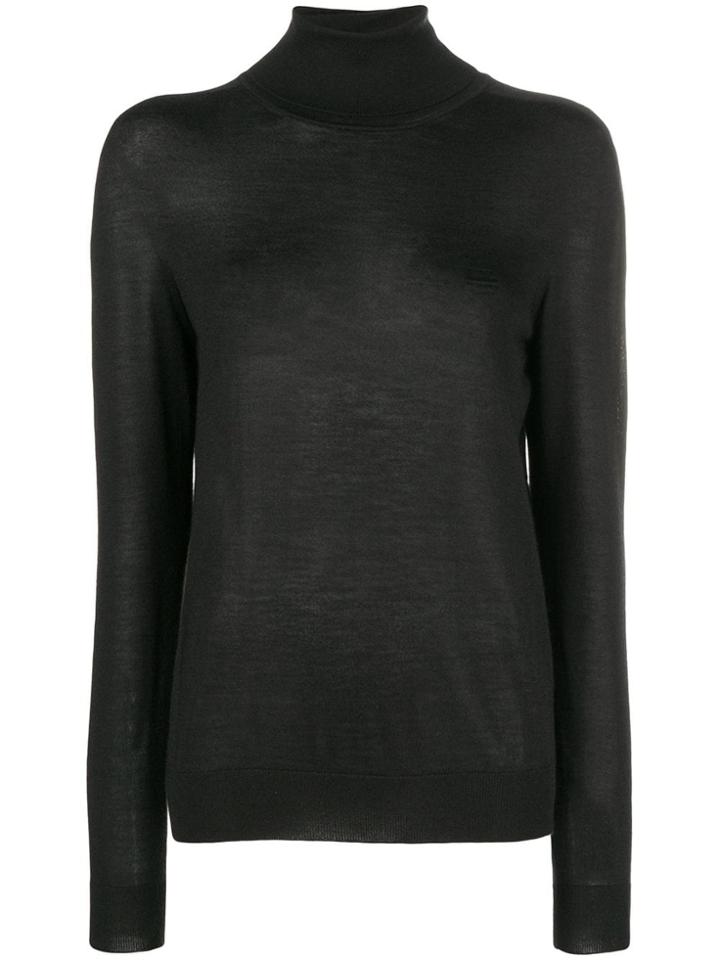 Jil Sander Classic Rollneck Jumper - Black