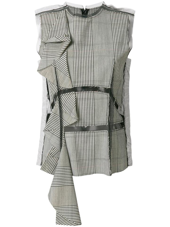 Maison Margiela Décortique Ruffle Top - Black