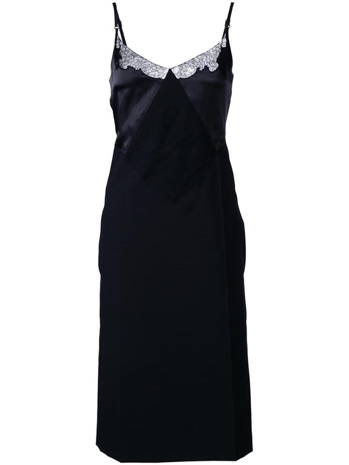 Nina Ricci Lace Detail Slip Dress - Black