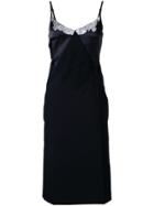 Nina Ricci Lace Detail Slip Dress - Black
