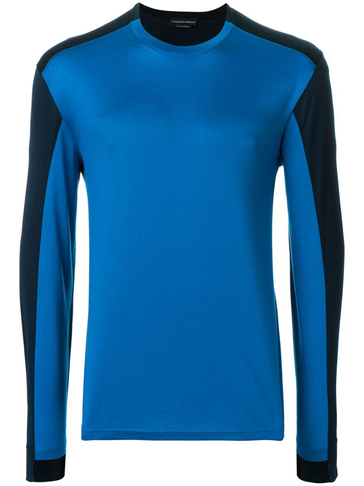 Alexander Mcqueen Panelled Top - Blue