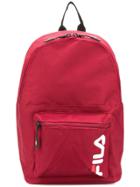 Fila Contrast Logo Backpack - Red