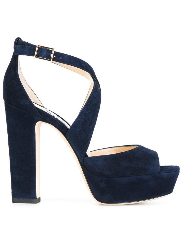 Jimmy Choo April 120 Sandals - Blue