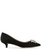 Badgley Mischka Vail Embellished Kitten Heel Pump - Black